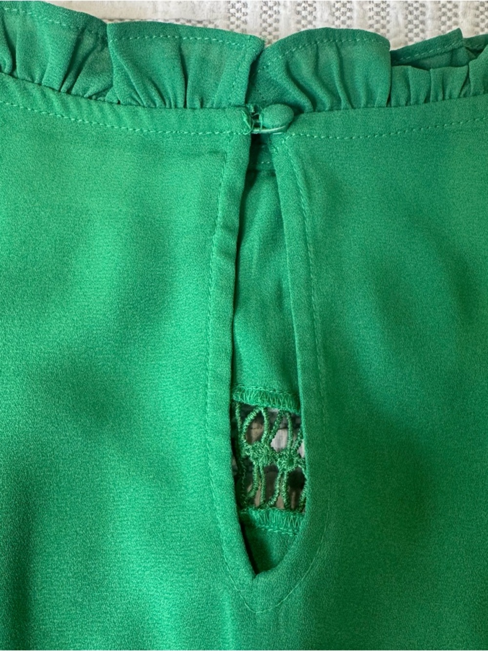 Happy Nature by Kate Hudson Green Ruffle Blouse | Size XL 💚 - Picture 6 of 12